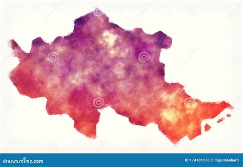 Northeast Region Location Within Vietnam Map Cartoon Vector