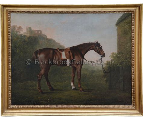 Antique Animal Painting Chestnut Horse By John Boultbee