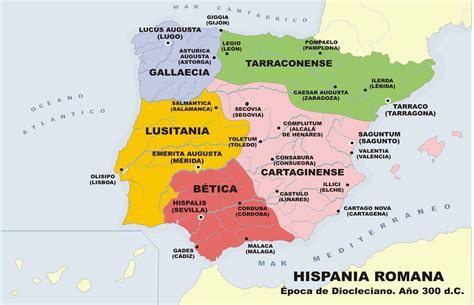 THE WORLD OF THE GEOGRAPHY: Mapa da división provincial de Hispania ...