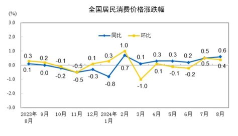 國家統計局：2024年8月份居民消費價格同比上漲06 新華網