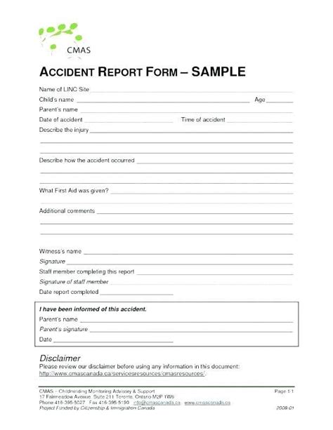 Fresh Accident Reporting Policy Template Policy Template Report