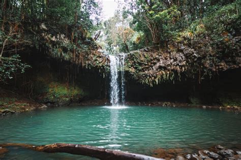 Hiking Twin Falls Maui Waterfall Along The Road To Hana In Hawaii