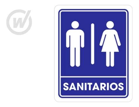 Señalamiento Para Sanitarios Medidas 25x35cm Weston P