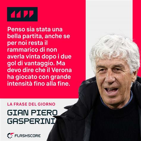 Atalanta Verona Gasperini Punti Sprecati Ora Pensiamo Al Liverpool