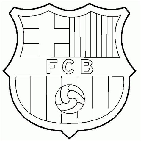 Coloriage F C Barcelone équipe de La Liga dessin gratuit à imprimer