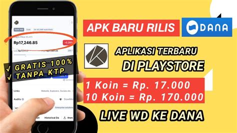 BARU LAGI TUKAR 10 KOIN DAPAT 170 RB Apk Penghasil Saldo Dana