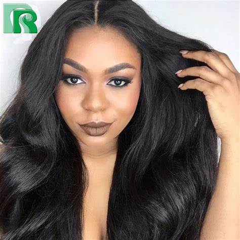 Glueless Full Lace Human Hair Wigs For Black Women Brazilian Lace Front