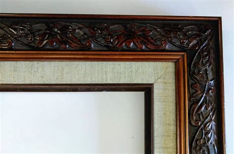 14 X 18 Picture Frame Art Deco Wood Linen Liner Photography Etsy