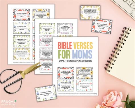 Memory Bible Verse Cards For Mothers Printable 20 Best Bible Verses For Moms Encouraging