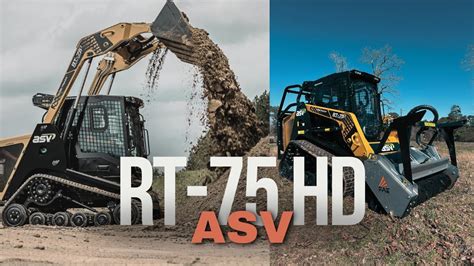 ASV RT 75 HD COMPACT TRACK LOADER YouTube