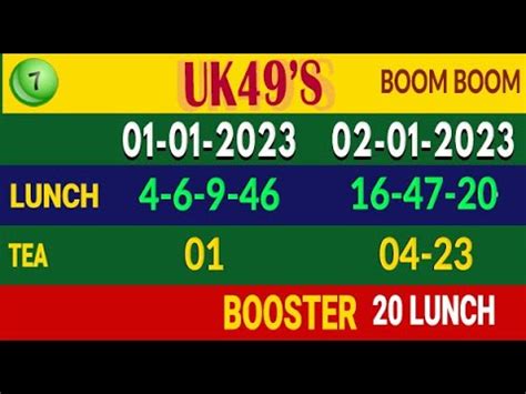 2 1 2023 UK 49s Prediction For Today UK 49 Lunchtime And Teatime