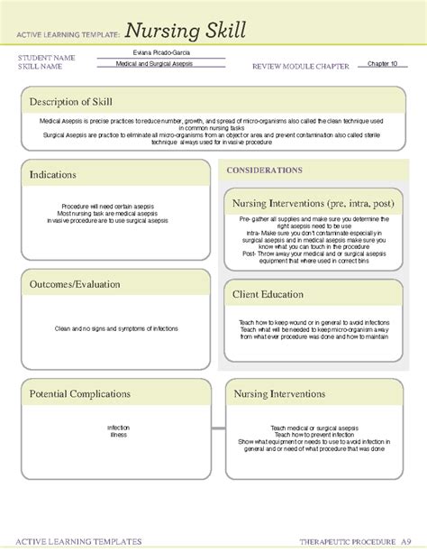 Chapter Nursing Skill Form Copy Hcma L Student Name Skill