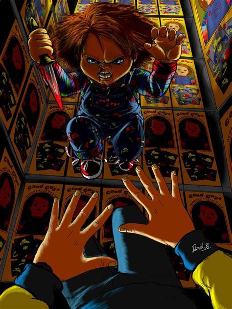 Brokehorrorfan “im Digging This Chucky Art By Daniel B Its Inspired