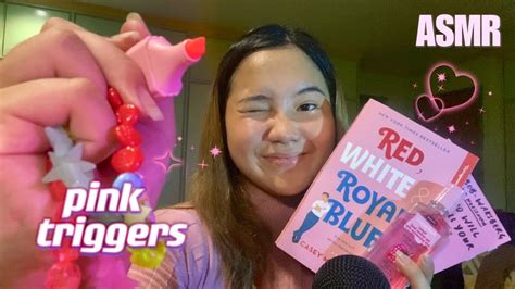 ASMR FAST AND AGGRESSIVE PINK TRIGGERS Assortment Tapping