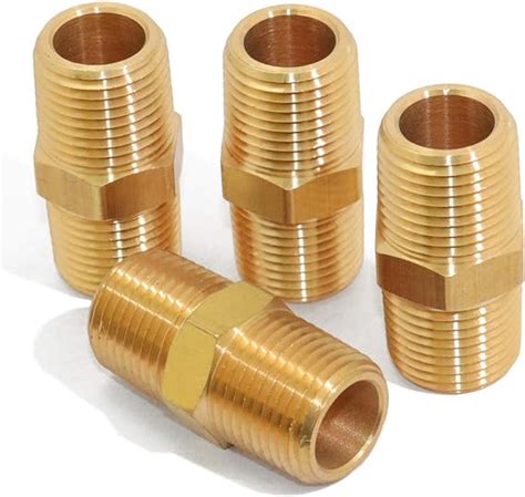 Amazon KOOTANS 1 2 NPT X 1 2 NPT Male Solid Brass Hex Nipples