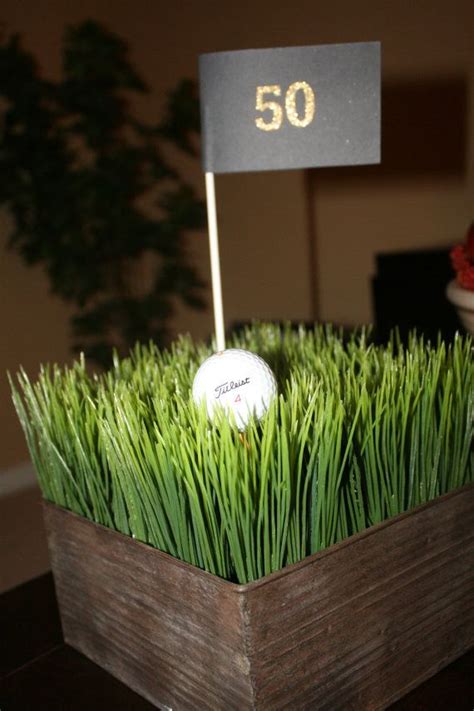 Golf Table Centerpiece Golf Centerpieces Golf Party Golf Theme