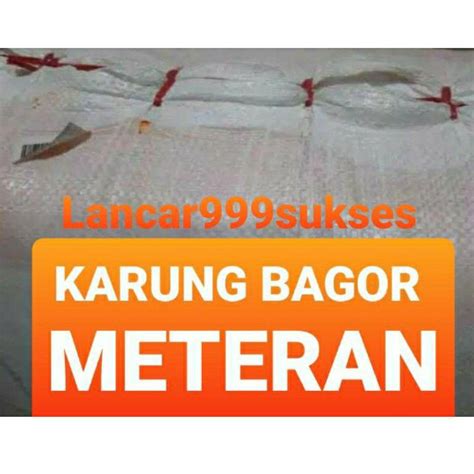 Jual Karung Plastik Bagor Karung Roll Packing Karung Meteran Panjang