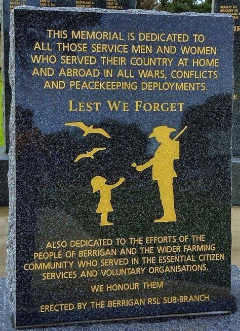 Berrigan Memorial Wall Monument Australia