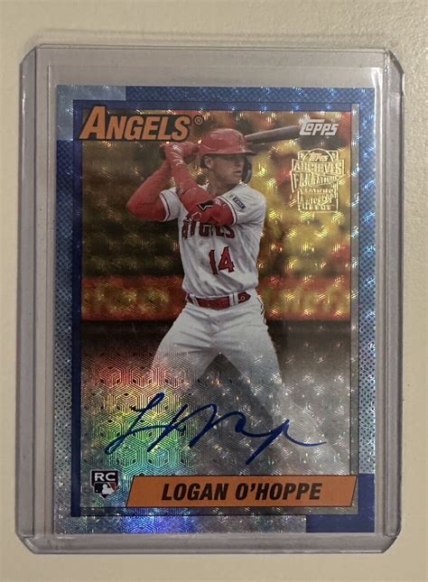 2023 Topps Archives Logan OHoppe Auto RC 1 1 FOILFRACTOR EBay