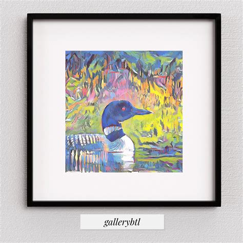 Printable Wall Art | Loon | Duck Loon Wall Art | Loon Print | Loon PNG ...