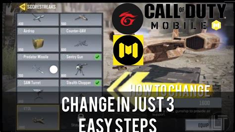 Cod How To Change Your Score Streak In Codm Litchip Youtube