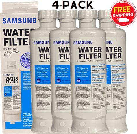 4 Pack Replacement For Da97 17376b Haf Qinexp Refrigerator Water