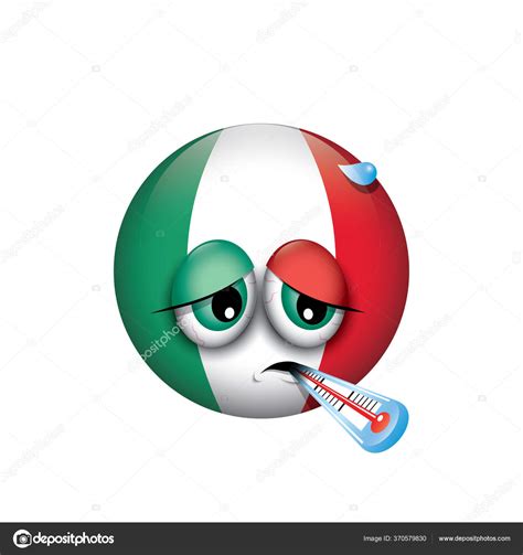 Emoticon Italien Emoji Smiley Illustration Vectorielle Image