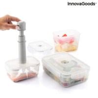 Innovagoods Jeu De 3 Récipients D emballage Sous Vide Avec Pompe