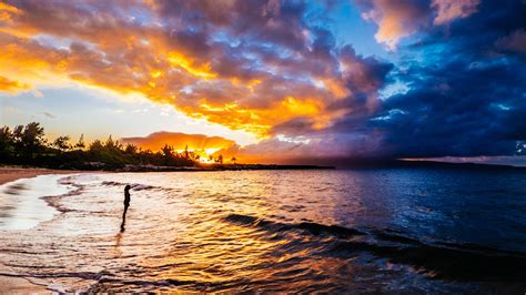 Wallpaper Sunlight Landscape Sunset Sea Bay Nature Shore