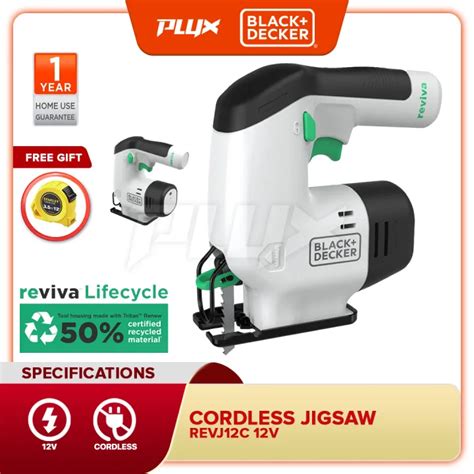 BLACK DECKER 12V REVIVA Cordless Jigsaw REVJ12C Lazada