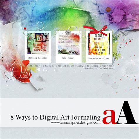 8 Ways To Digital Art Journaling Anna Aspnes Designs Digital Art