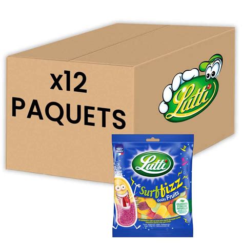 Bonbon Lutti Surffizz Par 12 Sachets Achat En Ligne Pas Cher Et En Gros