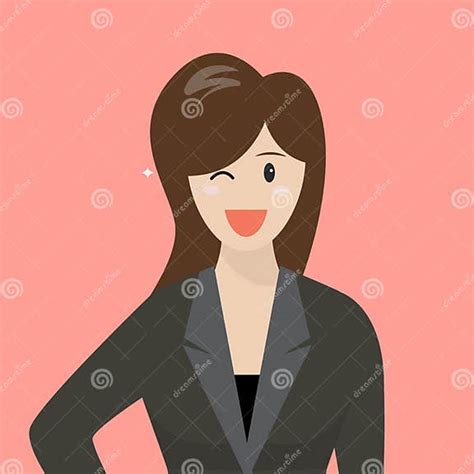 Attractive Business Woman Stock Vector Illustration Of Face 68429720