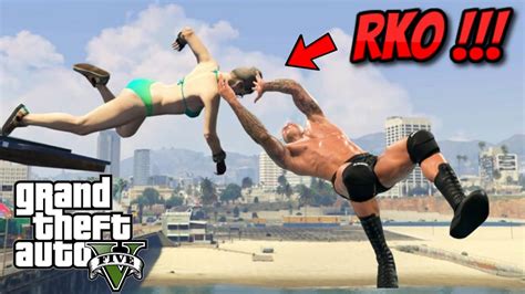 Gta Wrestling Like In Wwe Rko Spear Curb Stomp Gta V Wwe