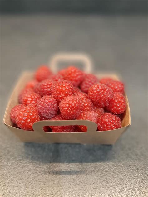 Barquette De 125g De Framboises 125 G Les Jardins De Fayet Locavor Fr