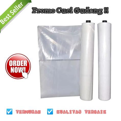 Jual Plastik Cor Bening Pe Tebal Lebar Meter Per Roll Shopee