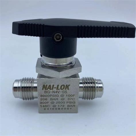 Nai Lok Metal Face Seal Male Npt Vcr Ball Valve Stainless Steel High