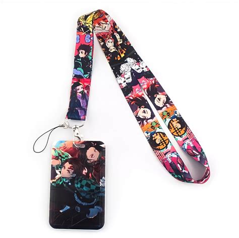 Demon Slayer Anime Lanyard With Hard Case Badge Holder