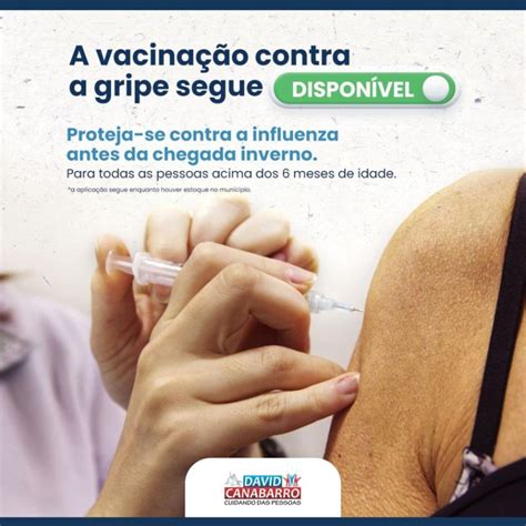 VACINA CONTRA A GRIPE SEGUE DISPONÍVEL Notícias Prefeitura