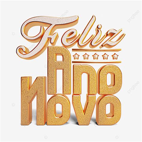 Fonte Metálica Feliz Ano Novo PNG Feliz Ano Novo Dourado Branco