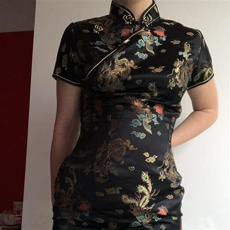 Gorgeous traditional chinese silk dress. unique... - Depop