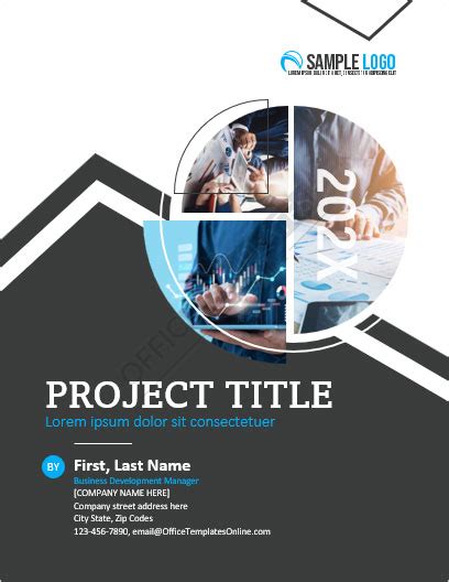 6+ FREE Project Cover Page Templates & Formats in MS Word