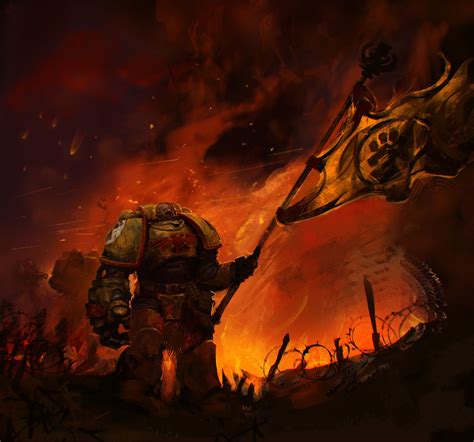 Artstation Warhammer Iron Fists Sam Risoval Imperial Fist