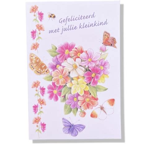 Gefeliciteerd Met Jullie Kleinkind Geboorte Wenskaart X Cm