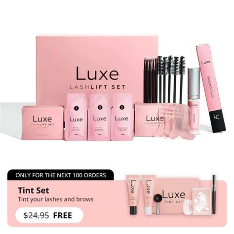 Luxe Lashlift Set Free Tint Set Lash Lift Lashes Eyelash Lift