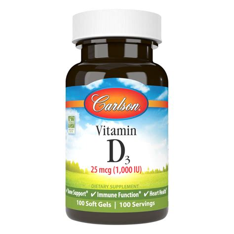 Vitamin D3 25 Mcg