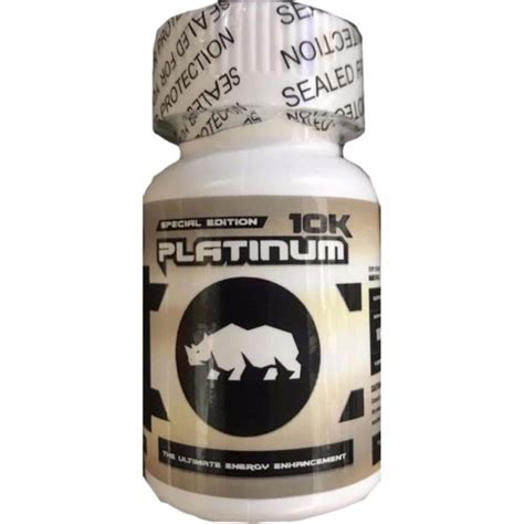 Platinum 10k Men Sexual Supplement Enhancement Pills Bottle Rhino