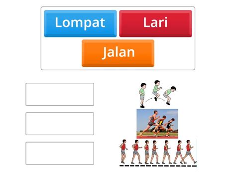 Gerak Lokomotor Jalan, Lari dan Lompat - Match up