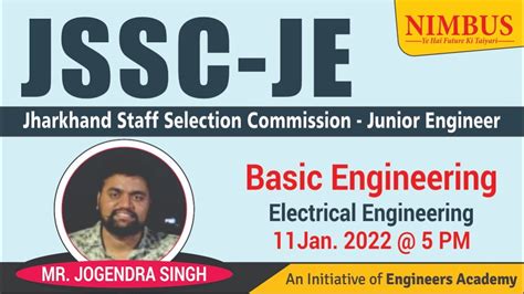 Basic Engineering For JSSC JE Electrical Engineering JSSC JE Free