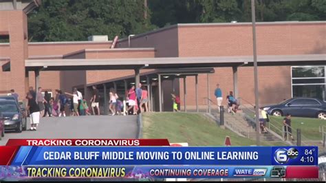 Cedar Bluff Middle School Moving To Online Learning For 5 Days Youtube